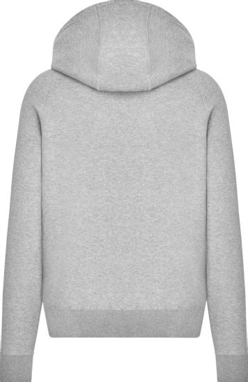 dior gray cashmere zip up 2017